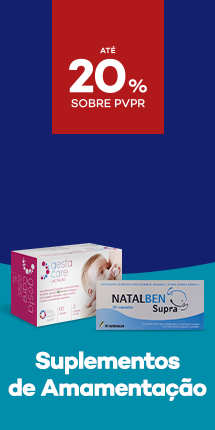 Suplementos de amamenta&ccedil;&atilde;o com destaque promocional de at&eacute; 20% sobre pre&ccedil;o de Venda ao P&uacute;blico Recomendado